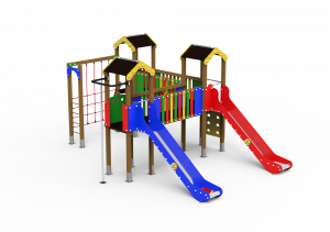 conjunto torre con tobogán