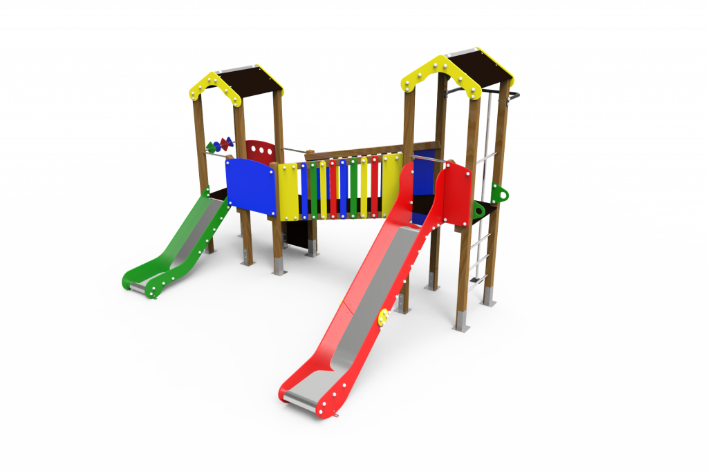 conjunto de torres Rin para parques infantiles