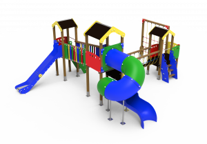 conjunto de torres isla grosa para parques infantiles