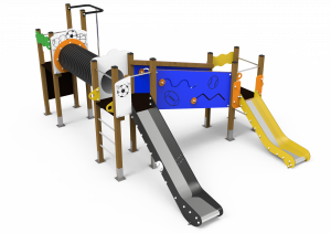 conjunto de torres multisport 5 para parques infantiles