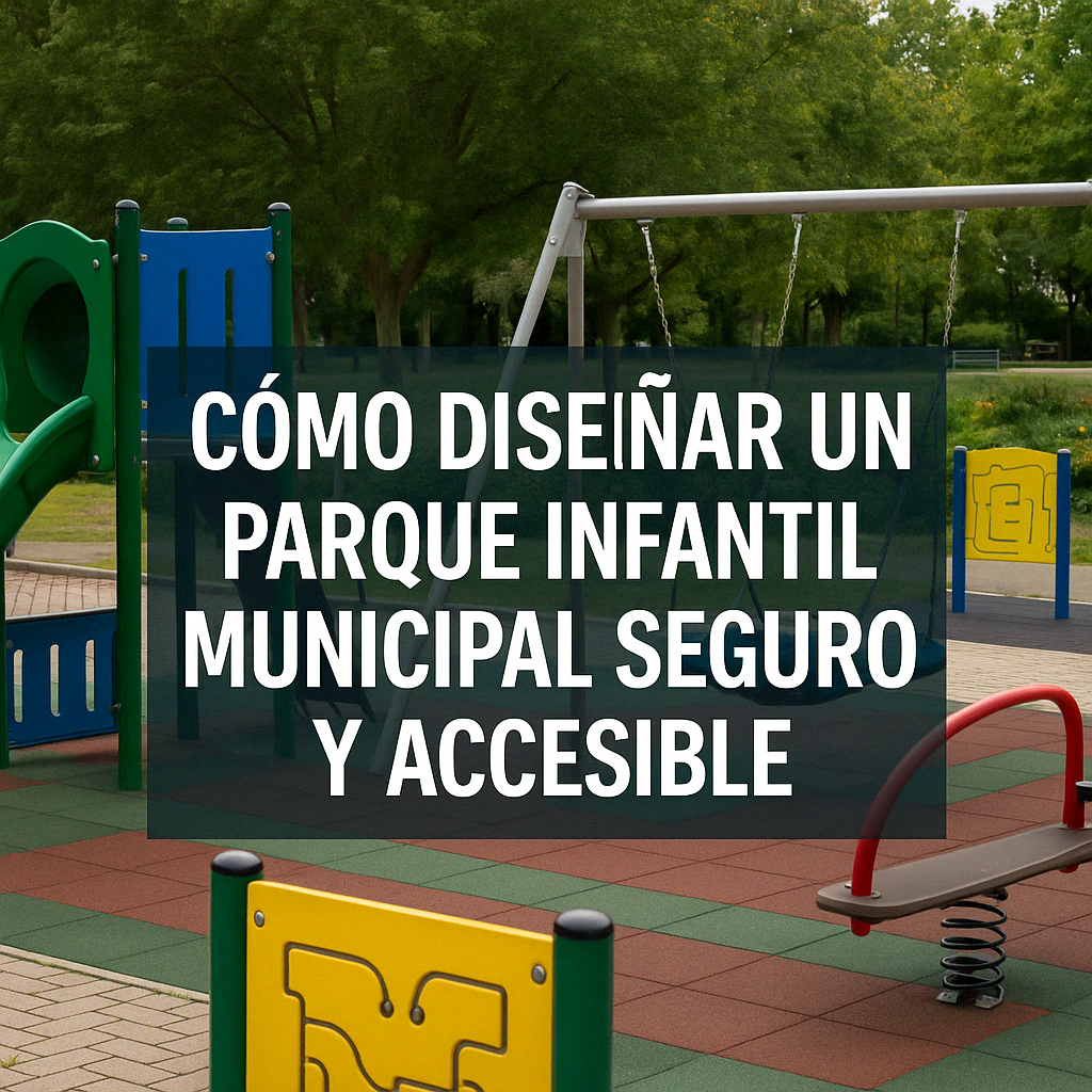 como diseñar un parque infantil municipal seguro y accesible
